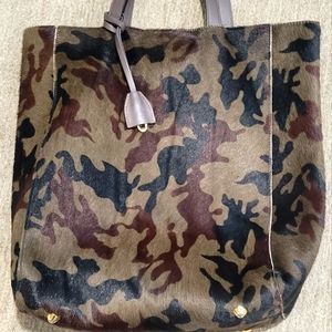 Mark & Graham Camo Calf's Hair Tote